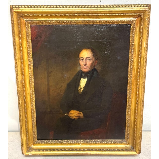 19th Century American School Portrait, Distinguished Gentleman (“Mr. Wilson”), c. 1835–1845 For Sale - Image 5 of 18