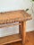 Mid 20th Century Mid 20th Century Rustic Handcrafted Wood Console Table With Woven Rattan Top For Sale - Image 5 of 12