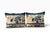 Custom Made Set of Two Pillows W/Antique Chinese Rug Fragment 19.5" W For Sale - Image 4 of 10