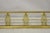 Metal Antique 58" Victorian Brass Scroll Accented Fireplace Hearth Fender Surround For Sale - Image 7 of 13