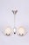 Czech Bauhaus Chandelier in Chrome-Plated Steel and Opaline Glass, 1930s For Sale - Image 9 of 9