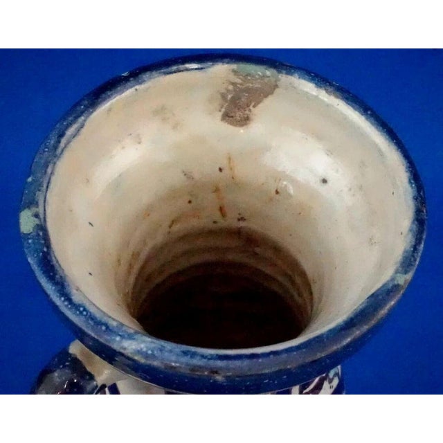 20th Century Ceramic Amphora Vase by Fratelli Kharraz, Tunisia, 1920s For Sale - Image 13 of 18