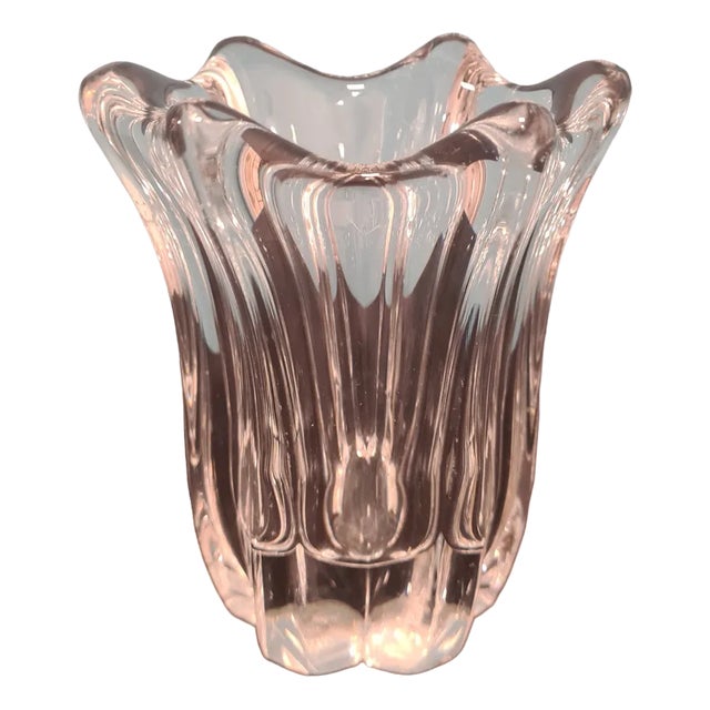 Crystal Vase from Daum France For Sale