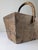 Antique Wabi-Sabi Wooden Log Basket with Wrought Iron Fittings For Sale - Image 14 of 18