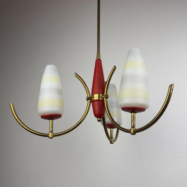 Mid-Century Chandelier from Stilnovo, Italy, 1940s-1950s For Sale - Image 18 of 18