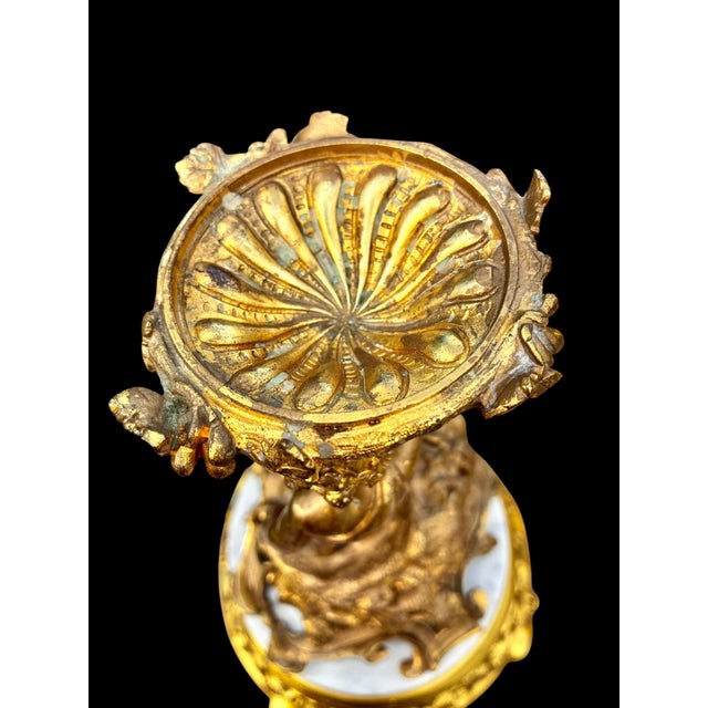 Bronze Antique French Gilt Bronze Figural Centerpiece For Sale - Image 8 of 18