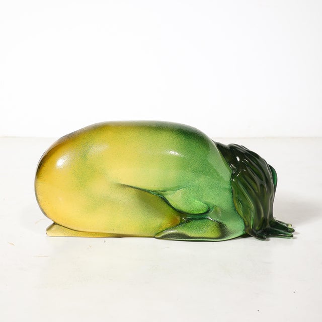 Mid-Century Hand-Blown Murano Glass Nude Sculpture Signed Giancarlo Signoretto For Sale - Image 4 of 12