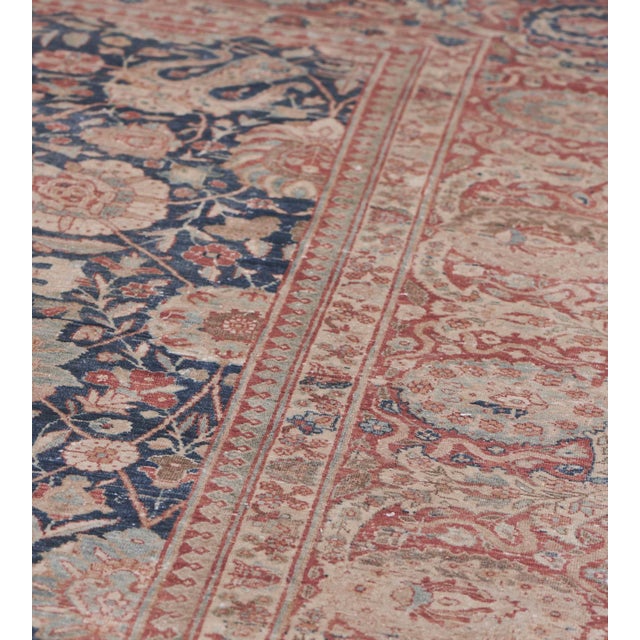 Doris Leslie Blau Tabriz Antique Allover Soft Beige Hand-Knotted Rug - c. 1900 For Sale In New York - Image 6 of 7