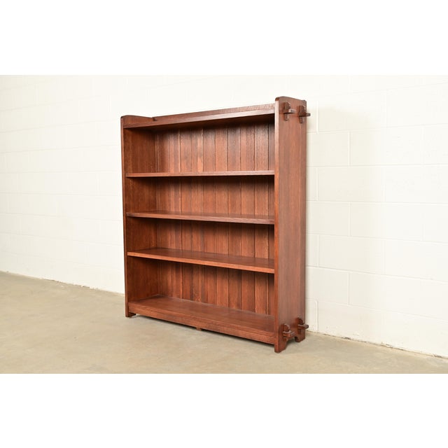 Stickley Mission Oak Arts & Crafts Bookcase For Sale - Image 14 of 14