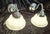 2000 - 2009 Vintage Wall Lamps with Chrome-Plated Metal Frame and White Glass Shade, 2001, Set of 2 For Sale - Image 5 of 9