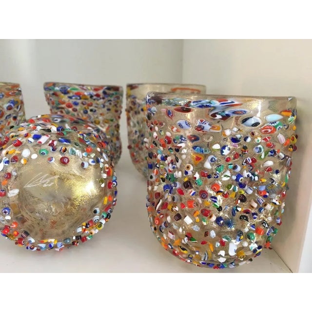 2000s Murrisa Murano Glass" Glasses- Set of 6 For Sale - Image 9 of 11