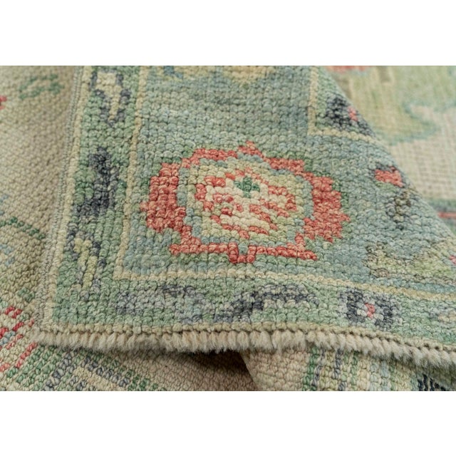 Textile Turkish Oushak Rug 2'9" x 5' #20254 For Sale - Image 7 of 8