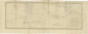 Antique Map of New Guinea and New Britain by P. Carteret, 1773