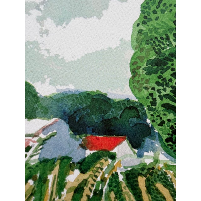 David Hockney, Road and Trees Near Wetwang, Copyright David Hockney, Printed in UK Reproduction For Sale - Image 14 of 16