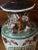 Ceramic Vintage Mottahedeh Style Hand Painted Chinese Porcelain Table Lamp With Three Dimensional Vines and Flowers Handles For Sale - Image 7 of 12