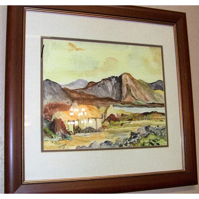 Irish Large Watercolors by Noel Hume - 2006 - in the Style of Paul Henry - a Pair For Sale - Image 4 of 9