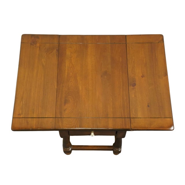 Ethan Allen Antiqued Pine Old Tavern Rustic Americana 37" Pembroke Drop