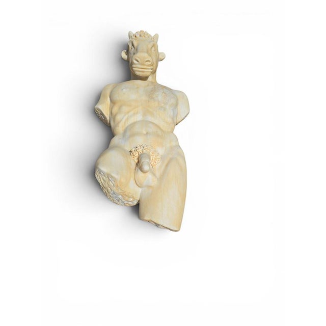 Sculpture of the Minotaur from Greek Mythology, 1940, Marble For Sale - Image 8 of 10