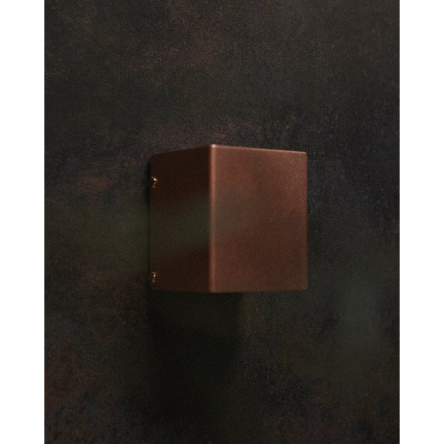 Not Yet Made - Made To Order Block Sconce - Copper For Sale - Image 5 of 5