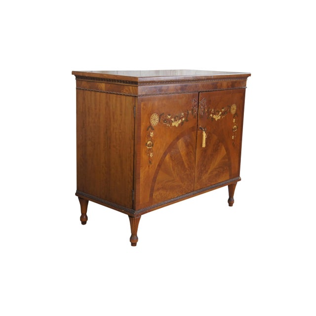 Antique satinwood buffet / cabinet / sideboard / console / Credenza / Huntboard featuring Italian Neoclassical and Art...