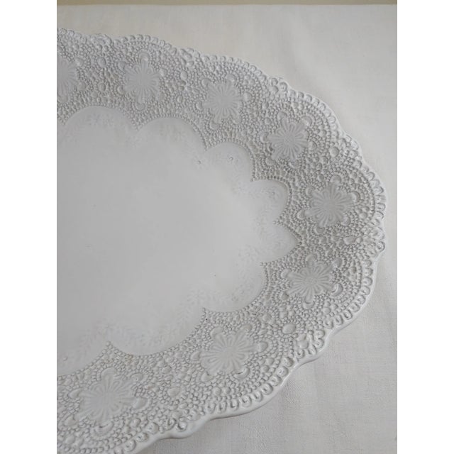 2010s Contemporary Arte Italica Merletto Lace Platter For Sale - Image 5 of 8