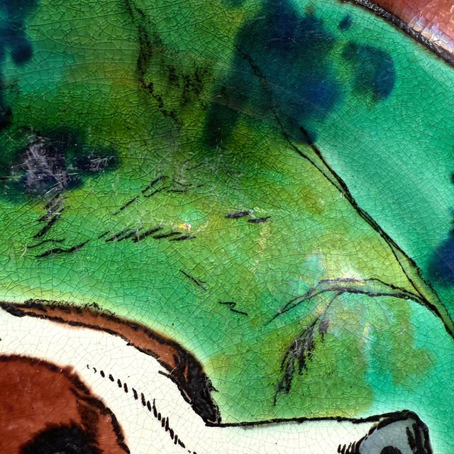 A Wedgwood Majolica Plate With Dog, English, Ca. 1873 For Sale - Image 6 of 13