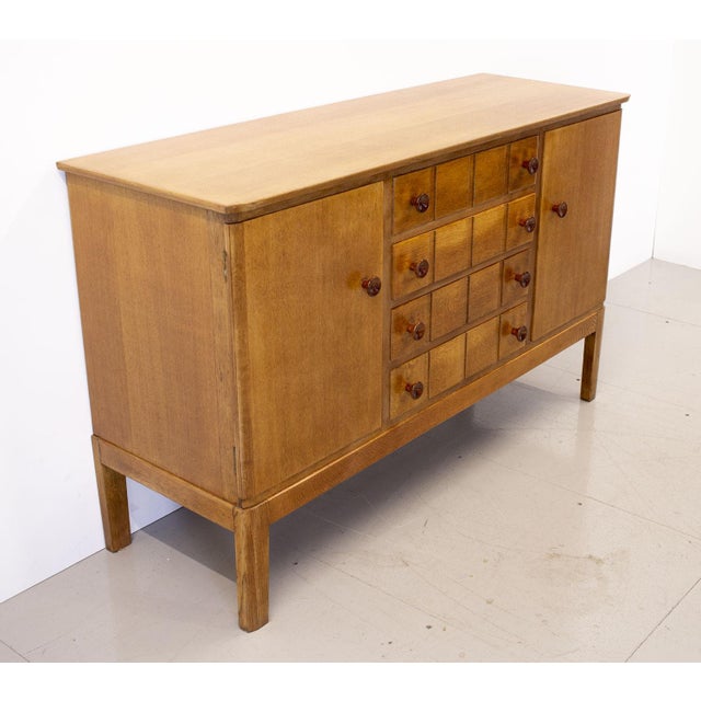 Wood Oak Sideboard from Gordon Russell, 1950s For Sale - Image 7 of 12