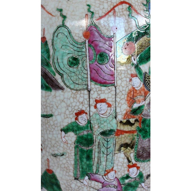 Large Canton Crackled Porcelain Baluster Vase, China, 19th Century For Sale - Image 14 of 18