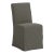 Stoffer Home x Cloth & Company Lindy Slipcover Dining Chair in Texture Linen Charcoal For Sale