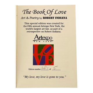 Robert Indiana - 'The Book of Love Art & Poetry', 1996 - Ap 1/5 For Sale