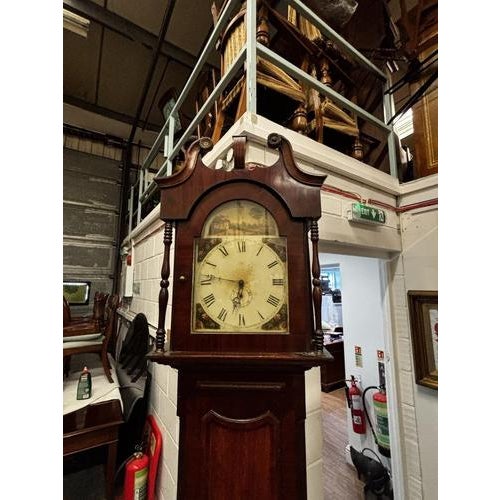 Longcase Clock in Wood For Sale - Image 6 of 10