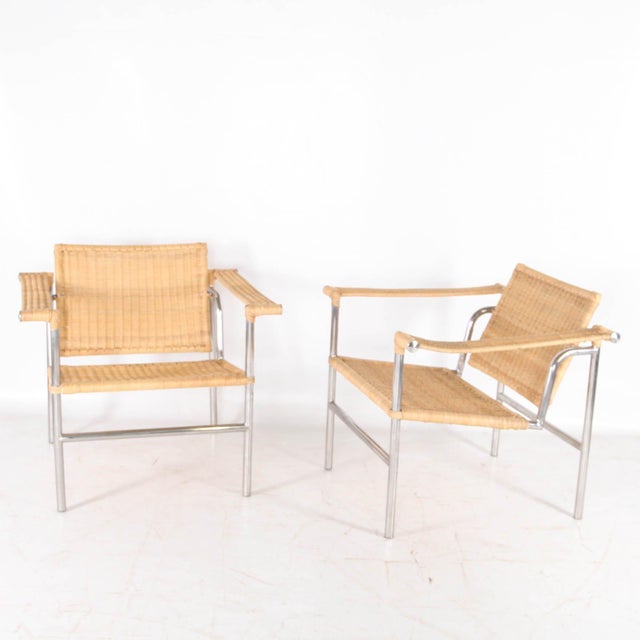 Wicker and Chrome Chairs, 1980s, Set of 2 For Sale - Image 15 of 15