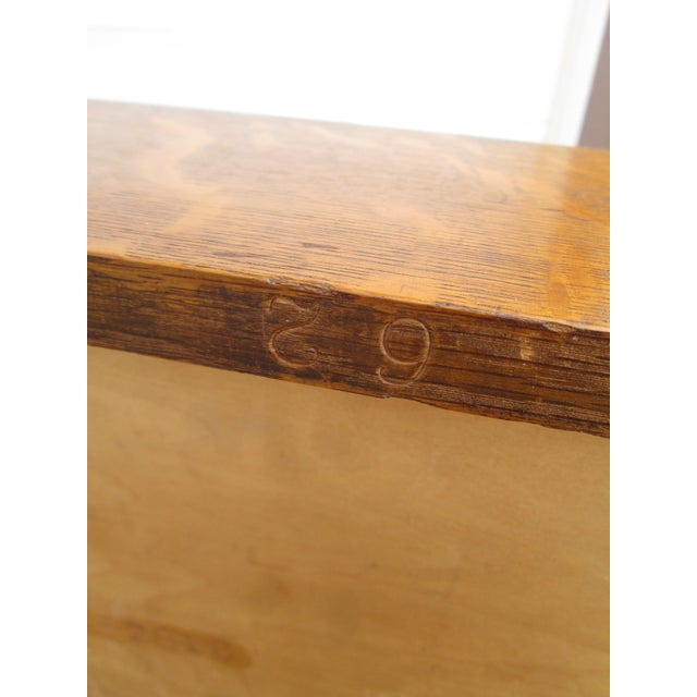 Early 20th Century Stickley Attributed Mission Oak Arts and Crafts Library Table / Writing Desk For Sale - Image 15 of 18