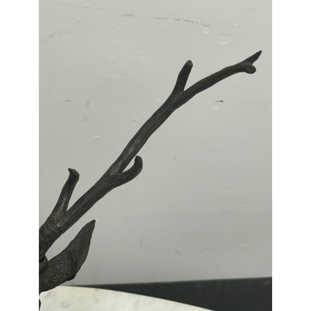 Majestic Antlered Resin Reindeer Sculptures, Pair For Sale - Image 9 of 12