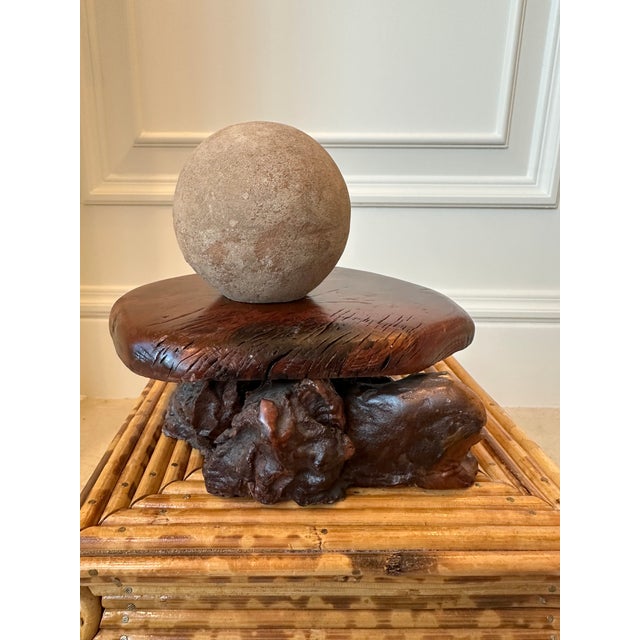 Brown Vintage 1970’s Handmade Burlwood Plinth / Riser For Sale - Image 8 of 15