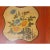This is a beautifully decorative antique Chinese tray with floral accents, worn paint, and great patina. Well-constructed...