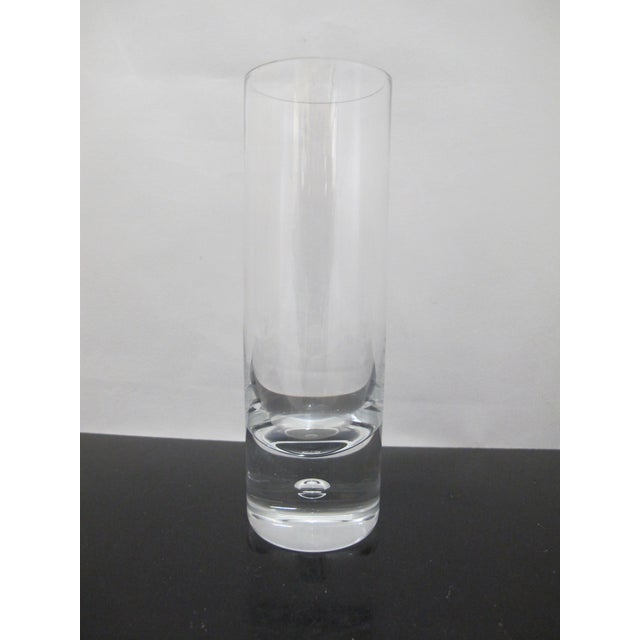Mid-Century Modern Kosta Boda Clear Pippi Suspended Bubble 6 7/8" Skinny Tumbler Glass Set of 3 For Sale - Image 3 of 6