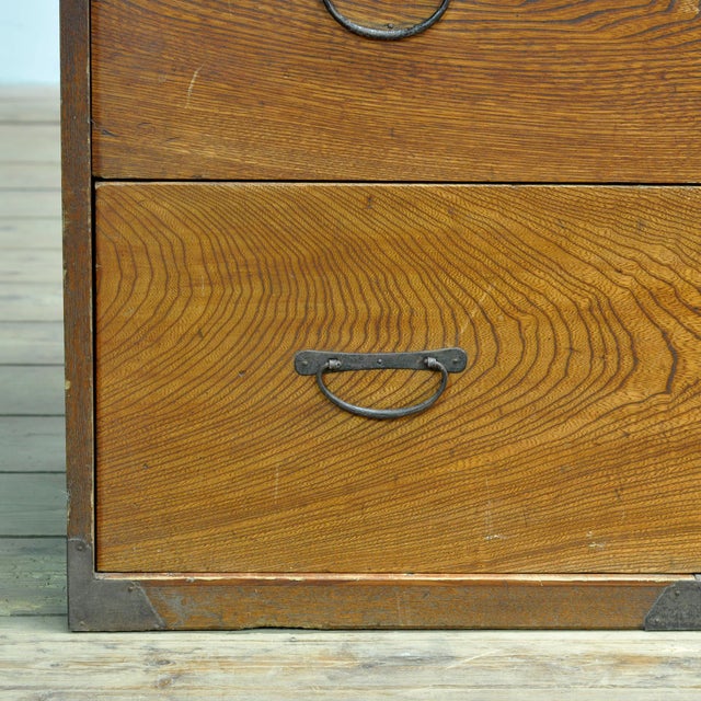 Japanese Tansu Chest of Drawers, 1870 For Sale - Image 9 of 10