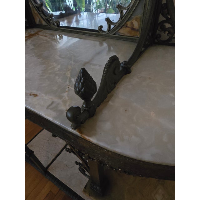 Bronze 1900-1909 Cherub Cupid Bronze Etagere For Sale - Image 8 of 17