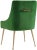 Beatrix Green Velvet Side Chair with Gold Legs For Sale - Image 4 of 9
