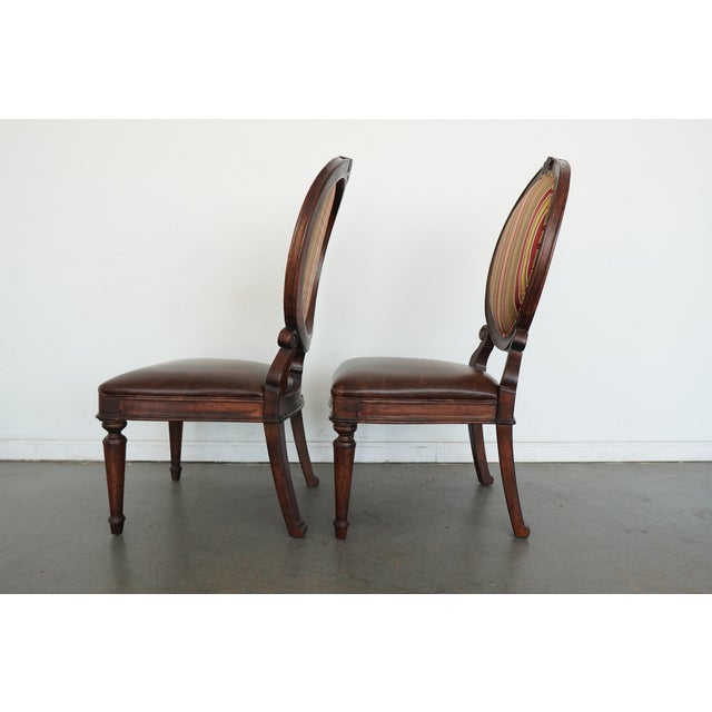 Drexel Heritage Oval Back Dining Chair (Set of 2) For Sale In Austin - Image 6 of 17