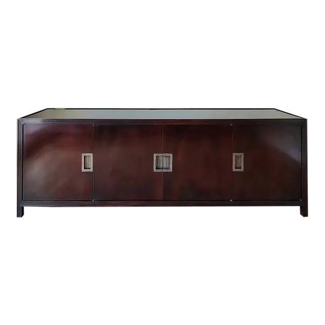 Mahogany Media Console by Baker Furniture Company For Sale