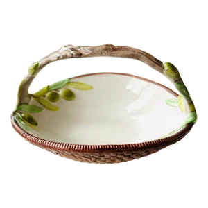 Vintage Jilly Walsh Mariposa Italy Ceramic Basket Centerpiece