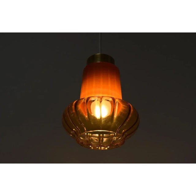 Mid-Century Glass Pendant, 1960s For Sale - Image 10 of 13