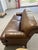Brown Napa Brown Leather Sofa With Nail Head Treatment, Late 20th Century For Sale - Image 8 of 8