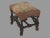 Wood Late 19th Century Antique English Carved Oak Footstool Bench With Floral Tapestry Seat For Sale - Image 7 of 10