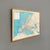 Italian modern Topographic geographical map in wood frame of Europe, 1950s-1990s Three-dimensional geographical map of...