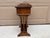 Mid-20th Century Brandt Walnut Faux Bamboo Side Table With Drawer & Magazine Rack For Sale - Image 14 of 17