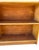Brown Vintage Mid Century Modern Style Wood Open Bookshelf Display Shelf For Sale - Image 8 of 10