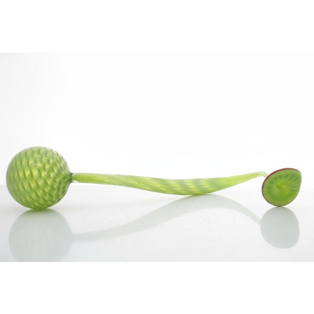 Dale Chihuly 2pc Parrot Green Persian Series Hand Blown Art Glass Sculpture For Sale - Image 14 of 18